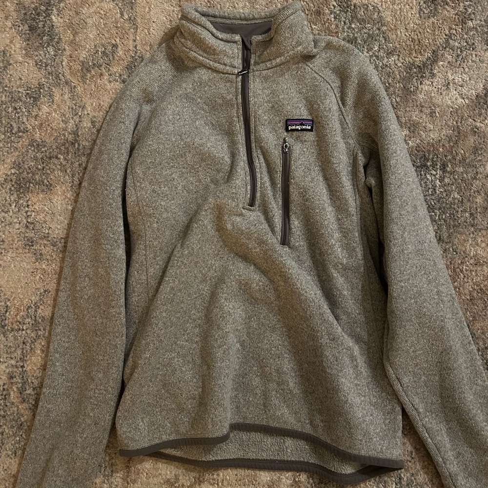 Patagonia Men's Zip-Up Sweater in Gray